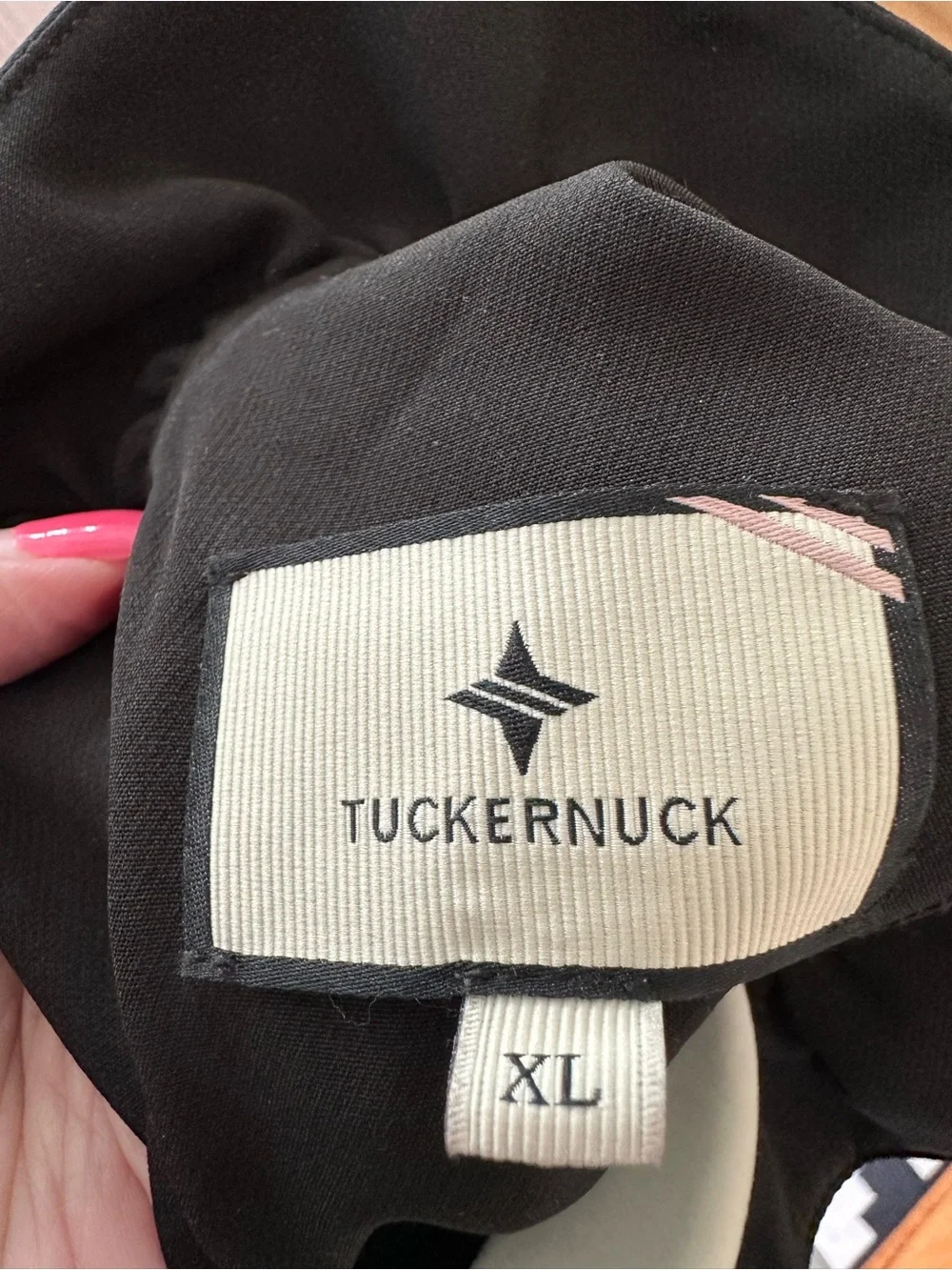 Tuckernuck Black Ruffle-Neck Bow-Shoulder Long-Sleeve Dress - Picture 3 of 9